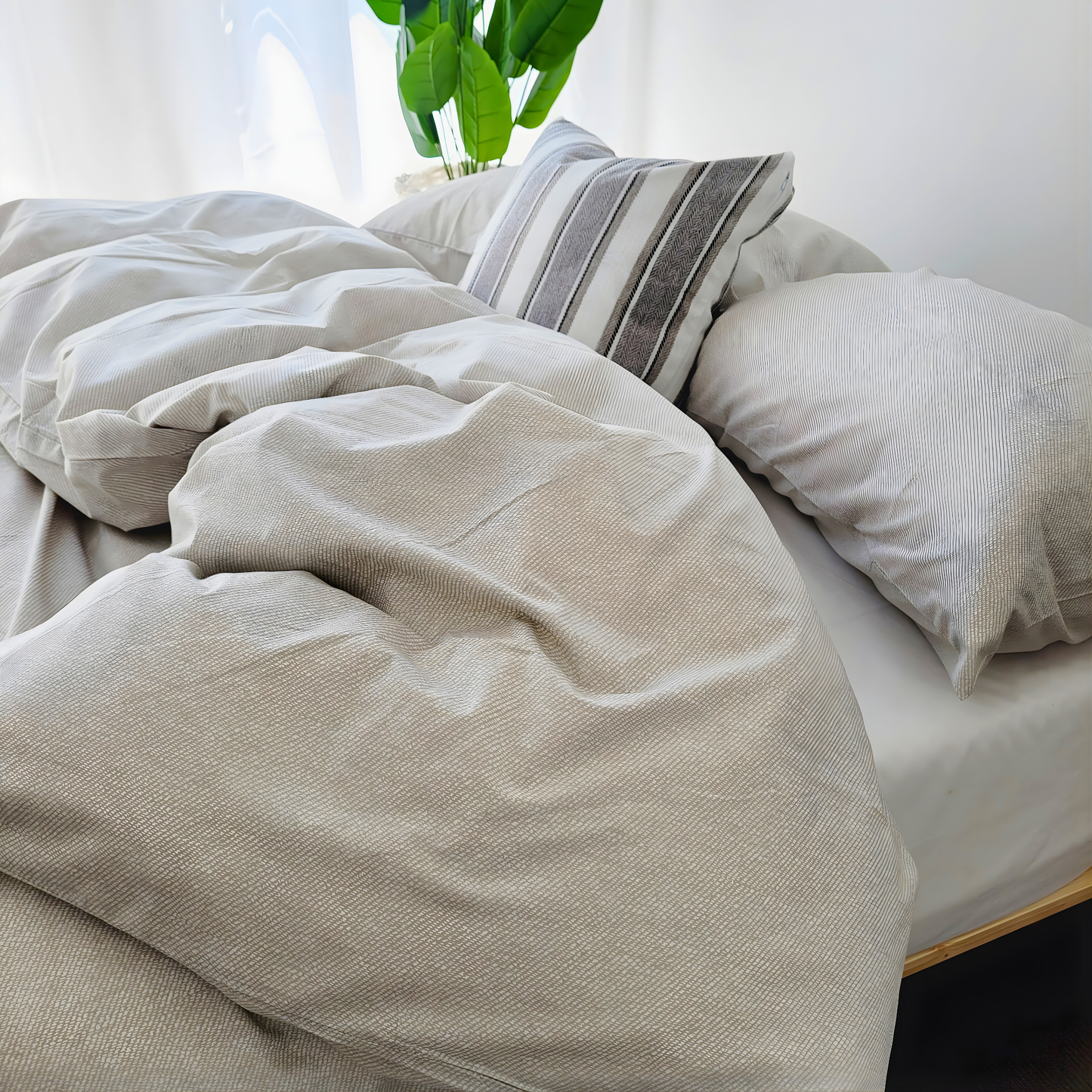 Aria Quilt Cover Set – Soft with Fade-Resistant Colors -Pure Cotton Percale