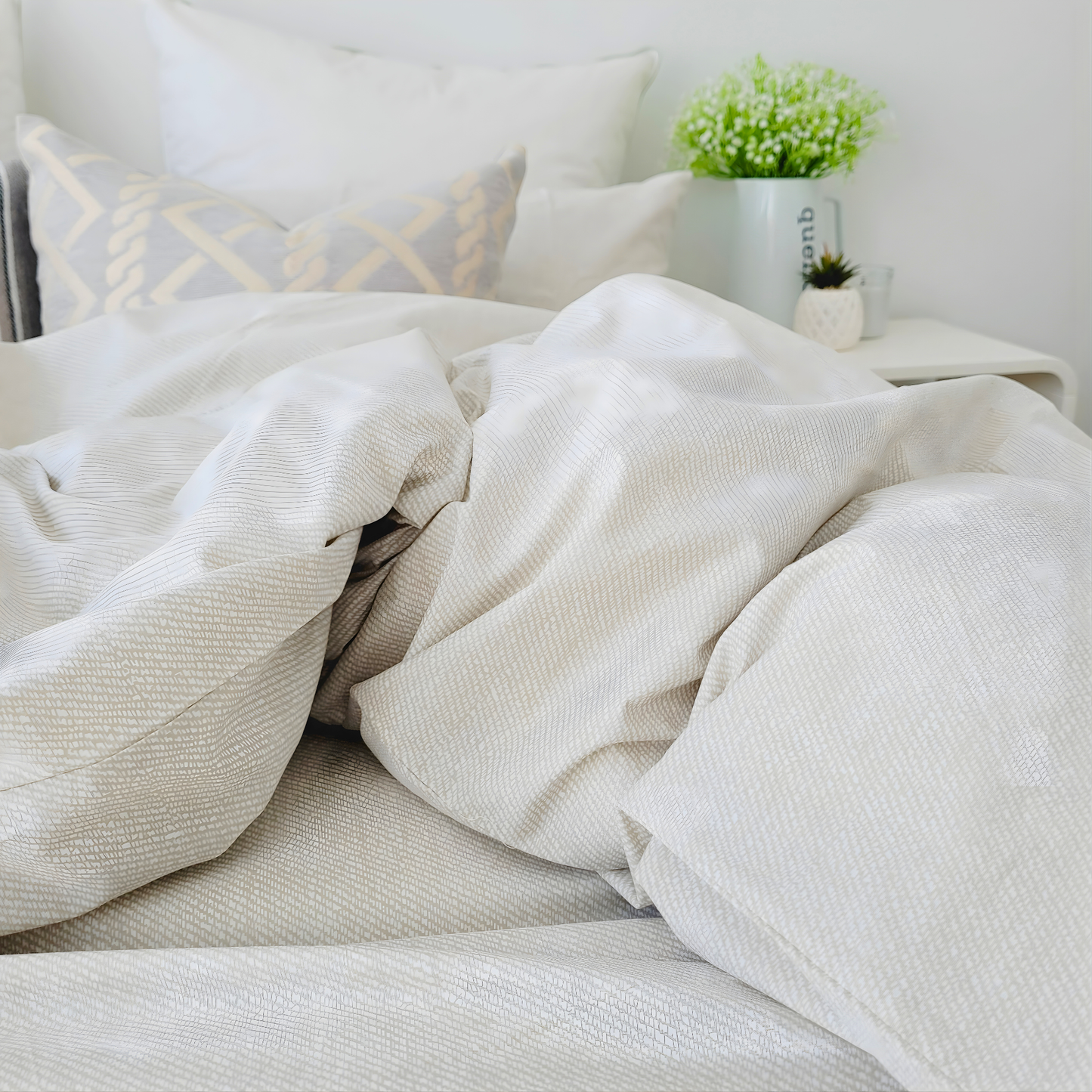 Aria Quilt Cover Set – Soft with Fade-Resistant Colors -Pure Cotton Percale