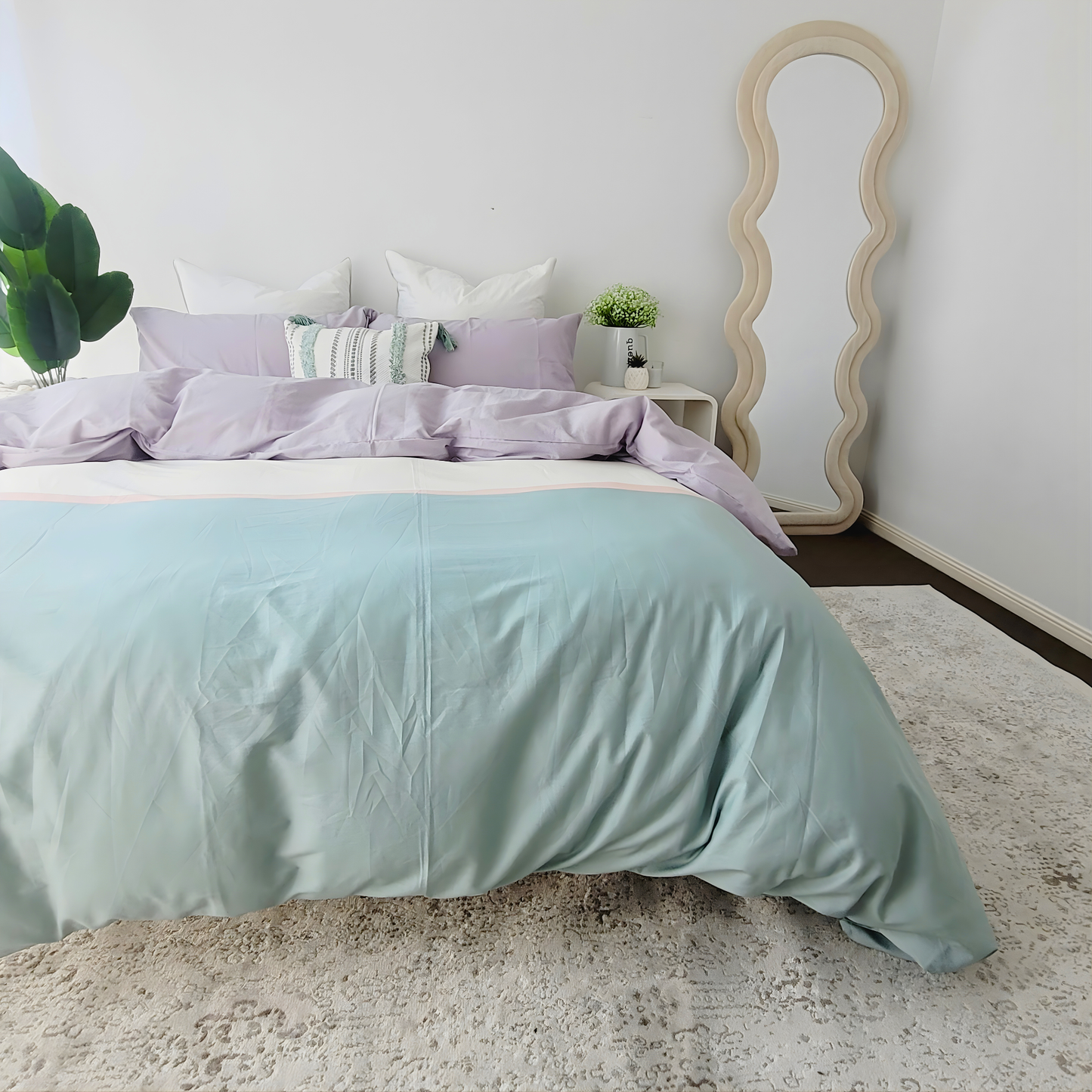 Indie Quilt Cover Set – Soft with Fade-Resistant Colors -Pure Cotton Percale