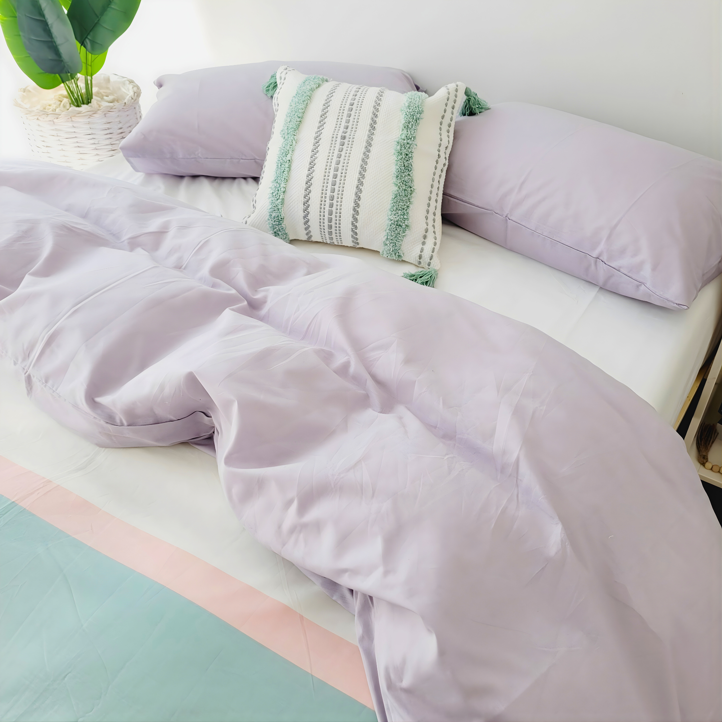 Indie Quilt Cover Set – Soft with Fade-Resistant Colors -Pure Cotton Percale