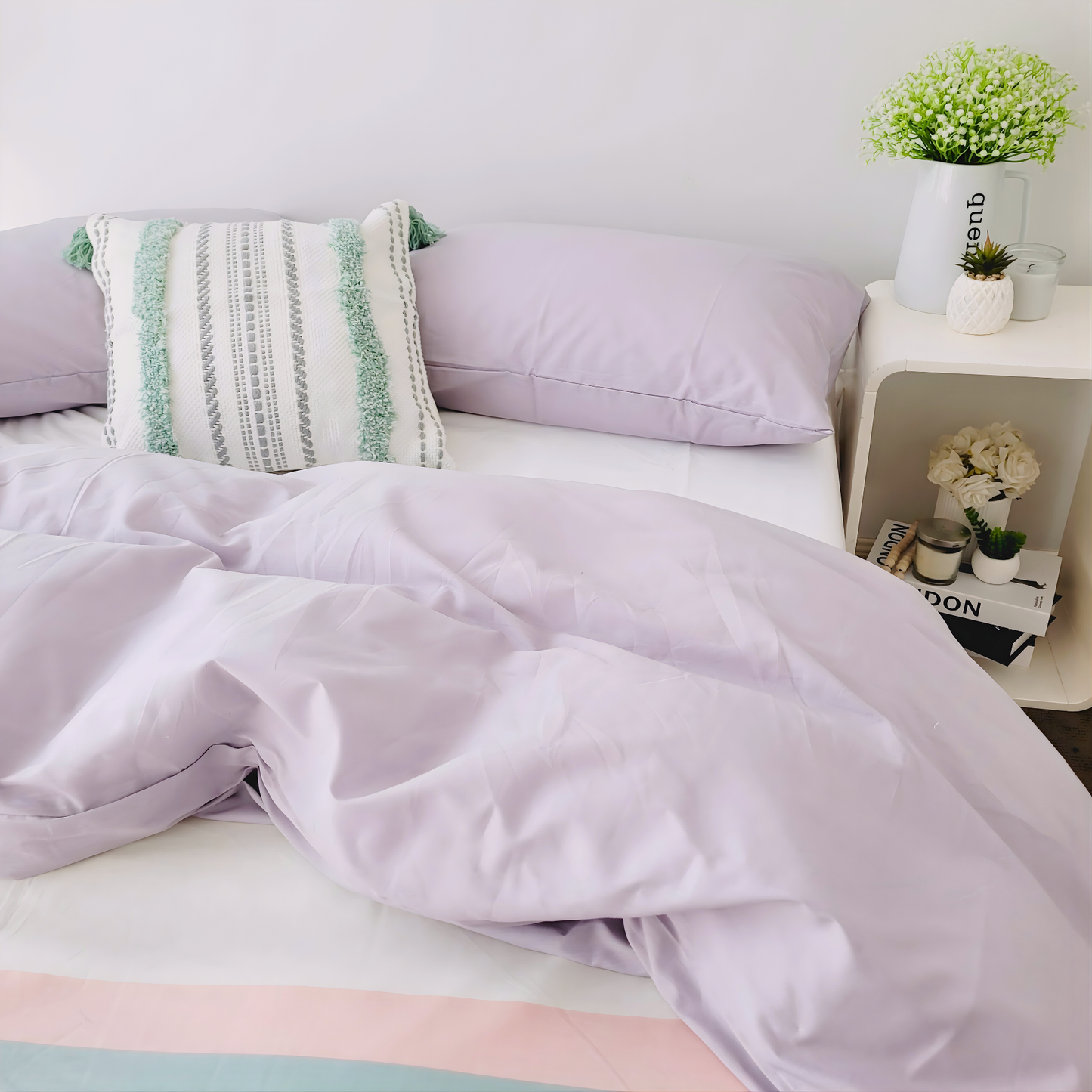 Indie Quilt Cover Set – Soft with Fade-Resistant Colors -Pure Cotton Percale