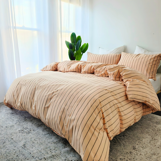 Bonnie Quilt Cover Set – Soft Cotton with Fade-Resistant Colors -Pure Cotton Percale