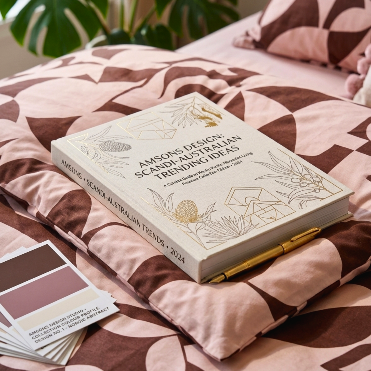 Scandi Rosewood Cotton Quilt Cover Set |Australian Home Décor