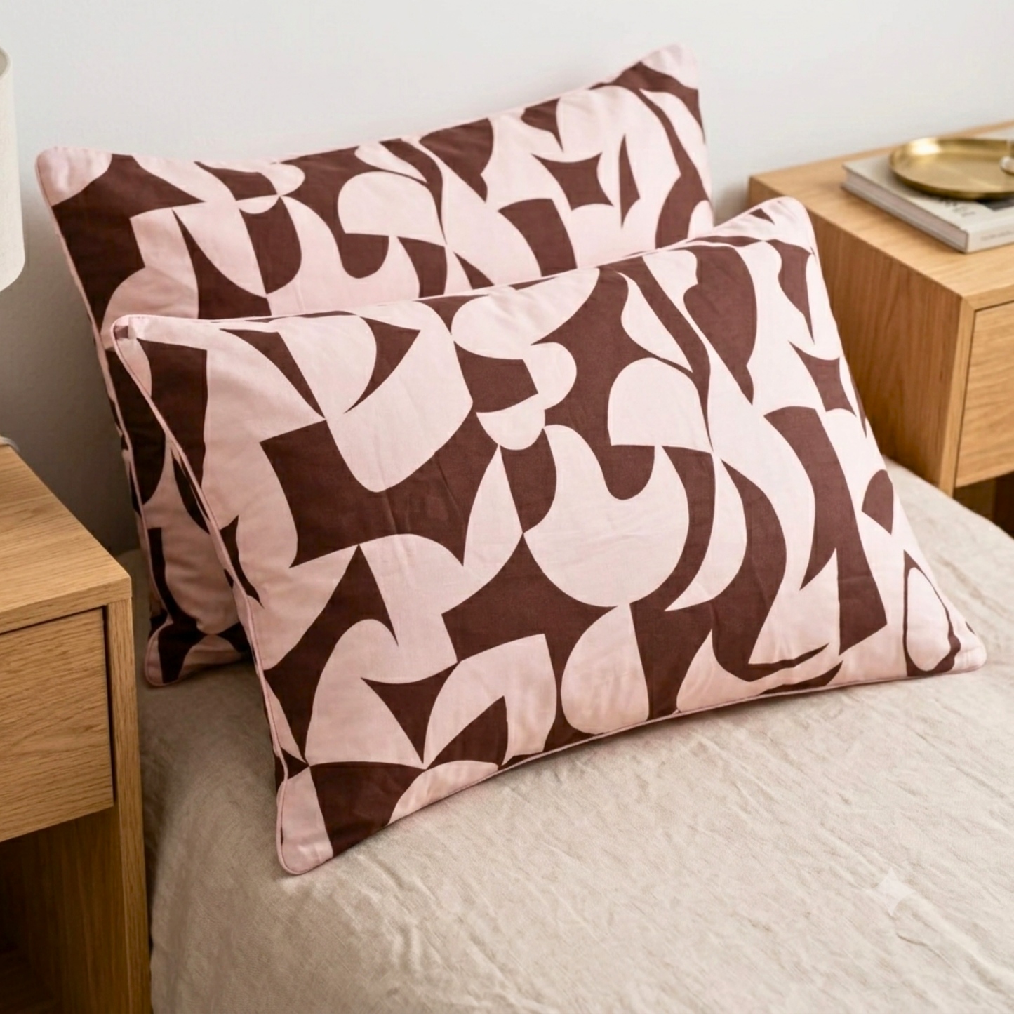 Scandi Rosewood Cotton Quilt Cover Set |Australian Home Décor