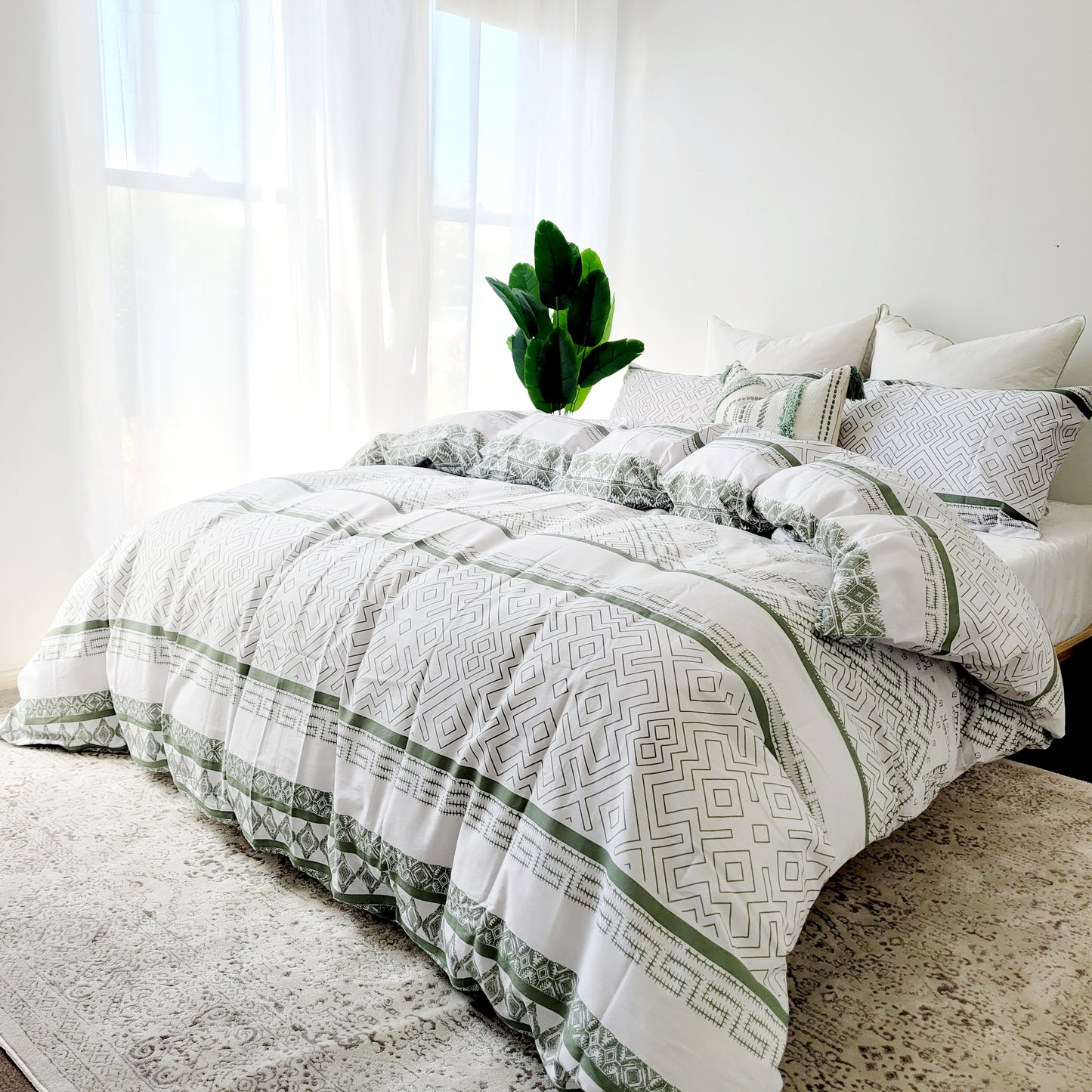 Hampton Sage-Lightweight Warmth with a Polished Look | Pure Cotton