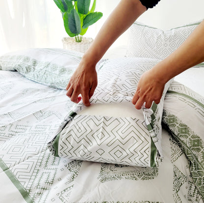 HAMPTON SAGE Pillowcase Pair
