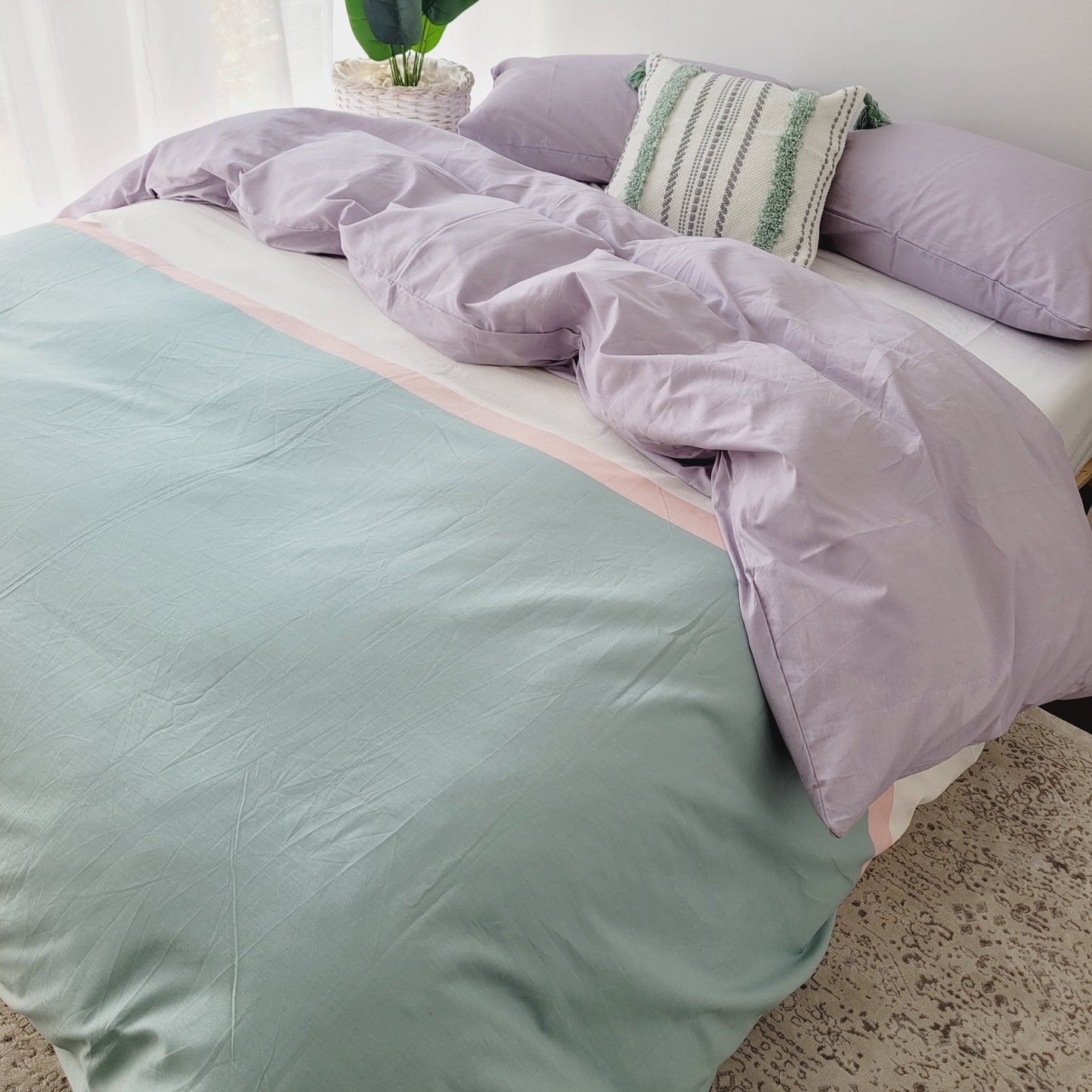 Indie Quilt Cover Set – Soft Cotton with Fade-Resistant Colors