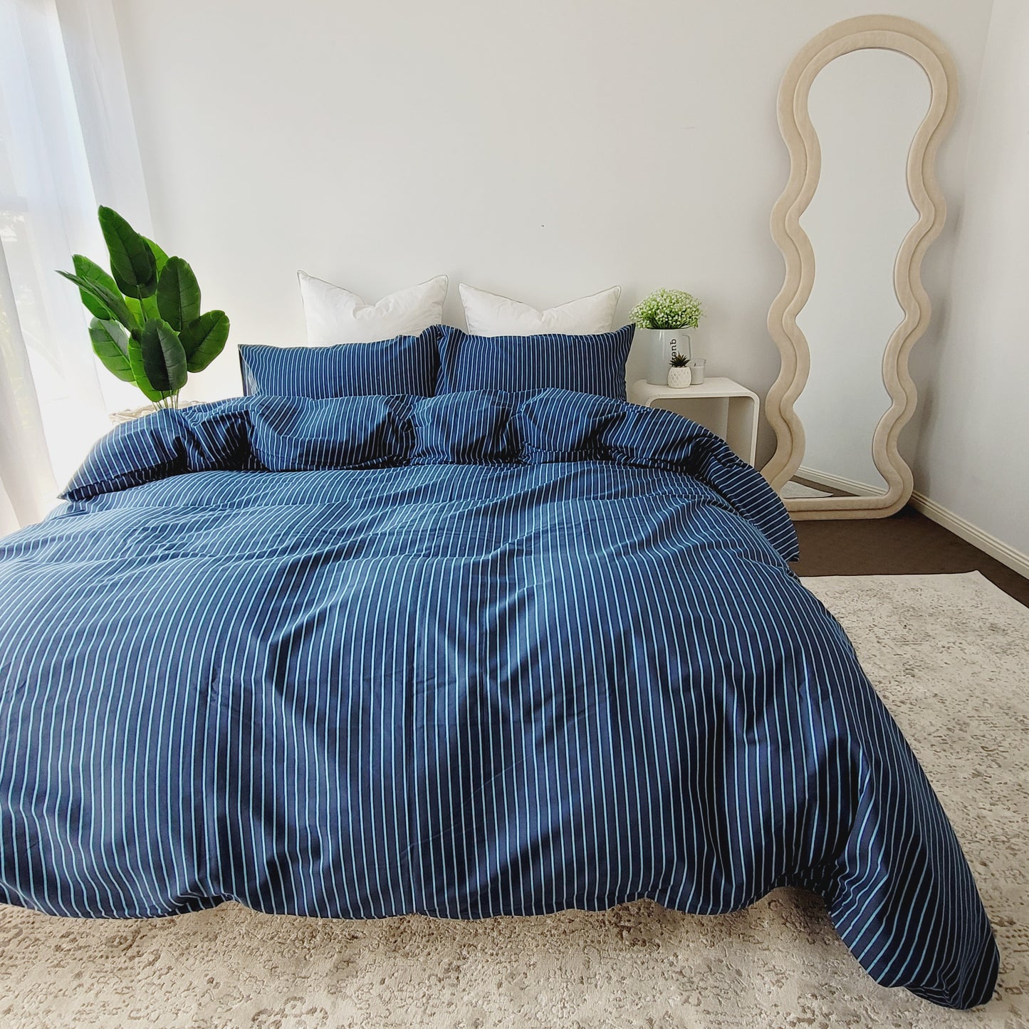 Abril-Premium 100% Cotton Quilt Cover Set