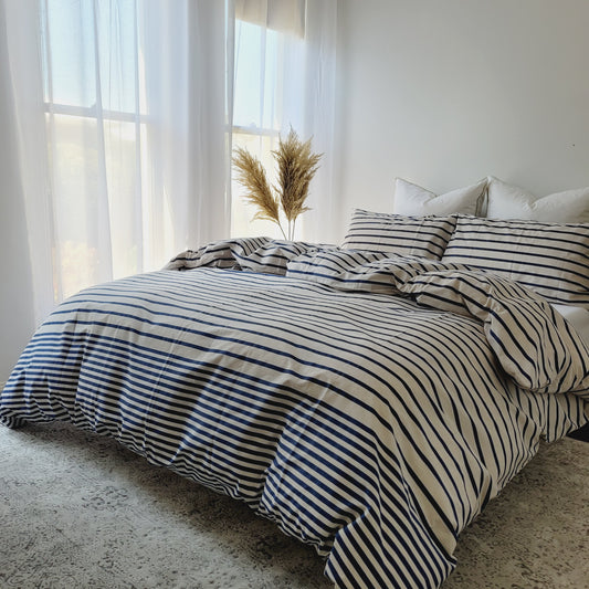 Ava Quilt Cover Set-Moisture-Wicking Fabric in Pure Cotton