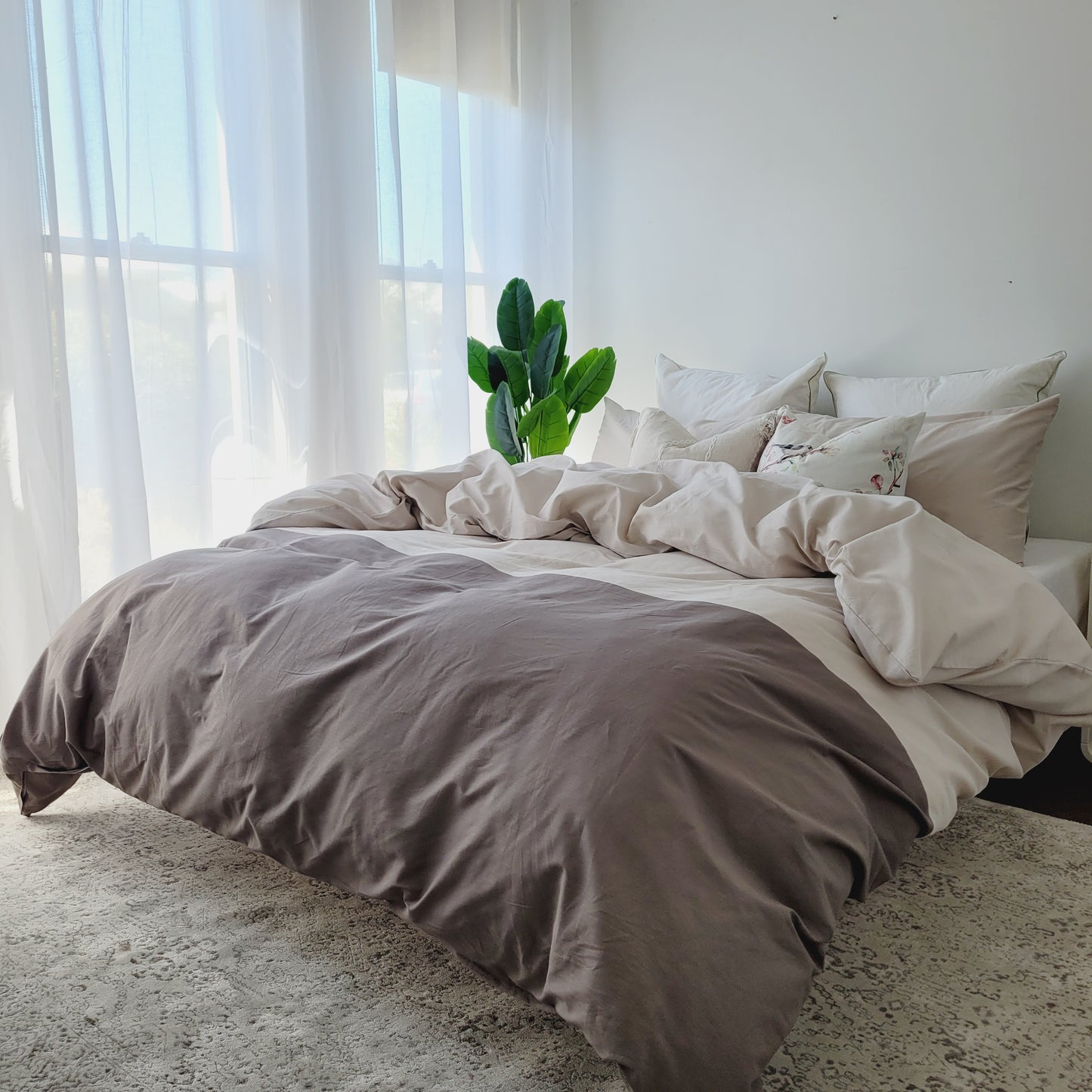 Milo-Premium 100% Cotton Quilt Cover Set