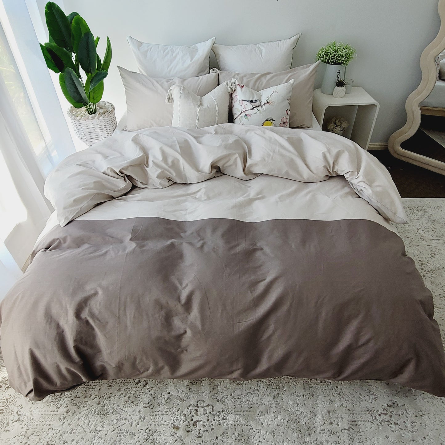 Milo-Premium 100% Cotton Quilt Cover Set