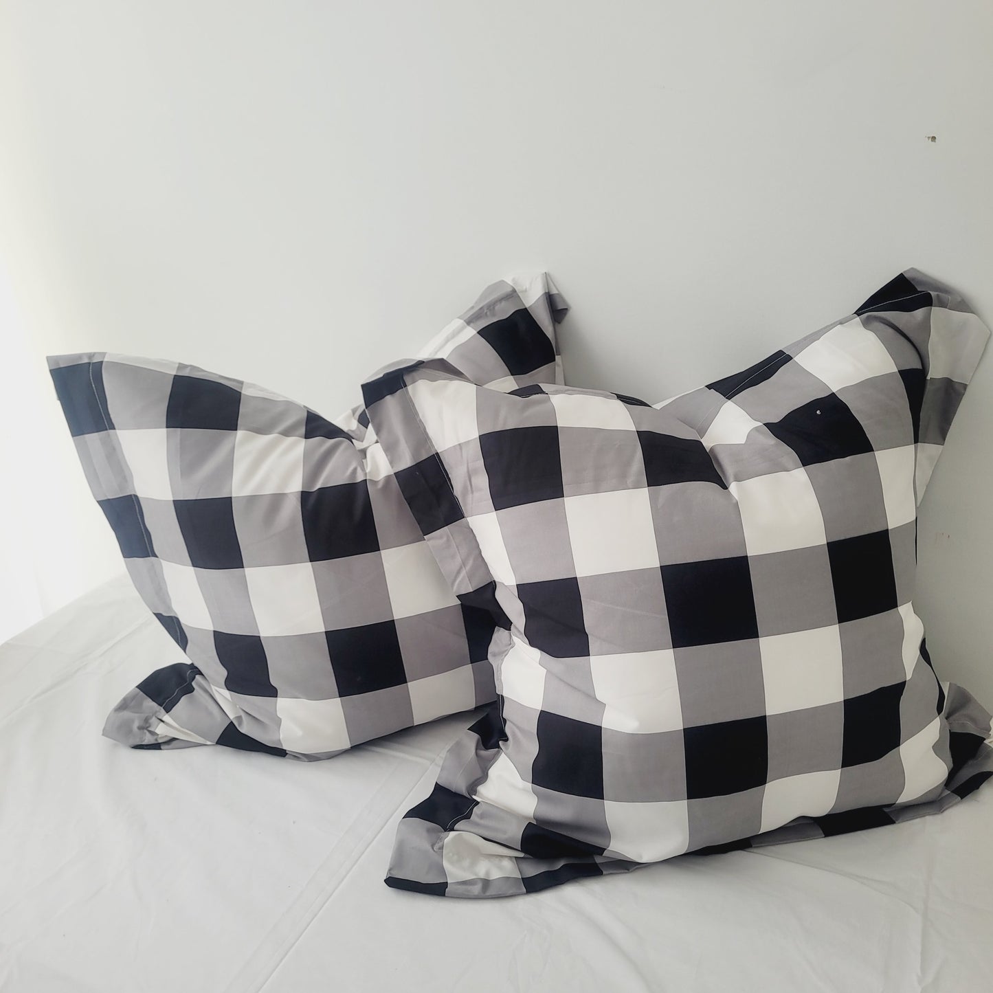 Black Grid-Quilt Cover Set