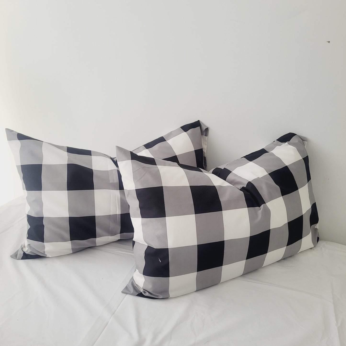 Black Grid-Quilt Cover Set