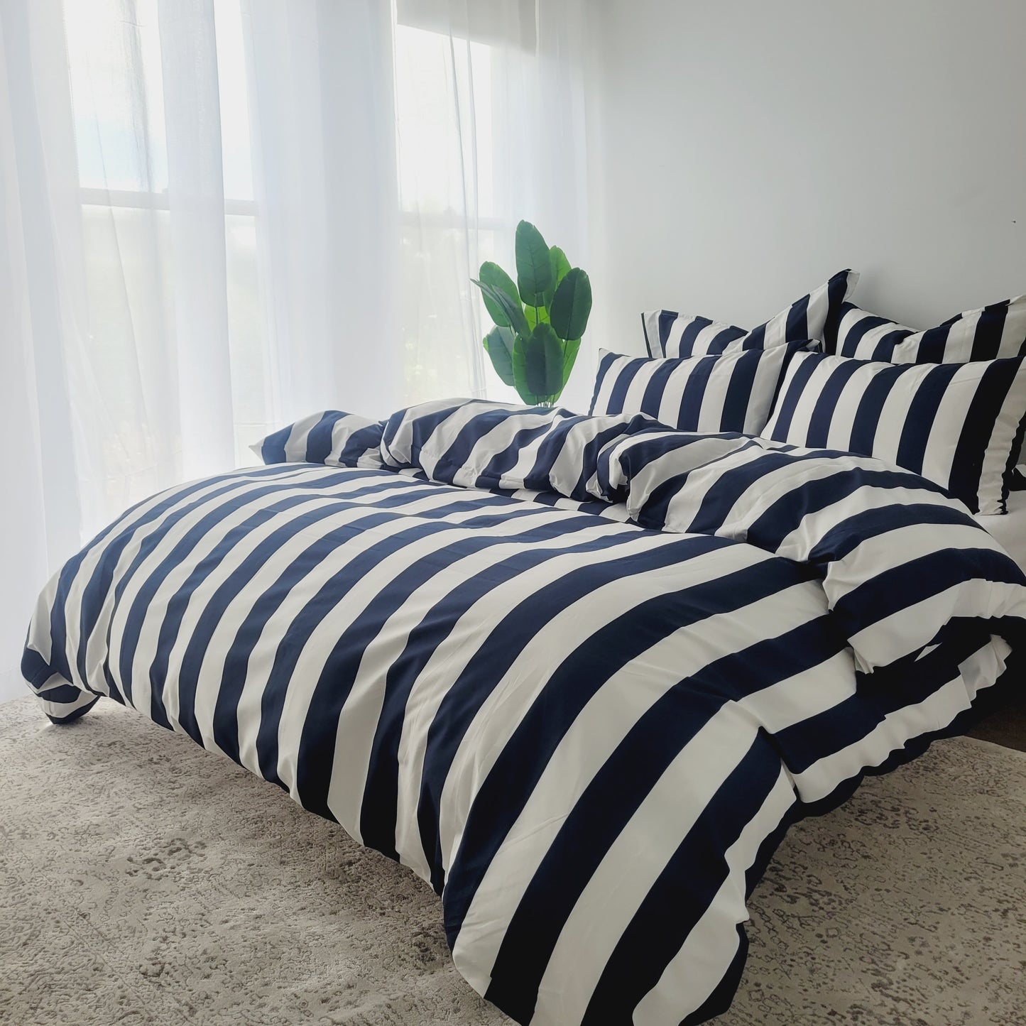Navy Strix Microfiber Quilt Cover – Ultra-Soft & Luxury Bedding