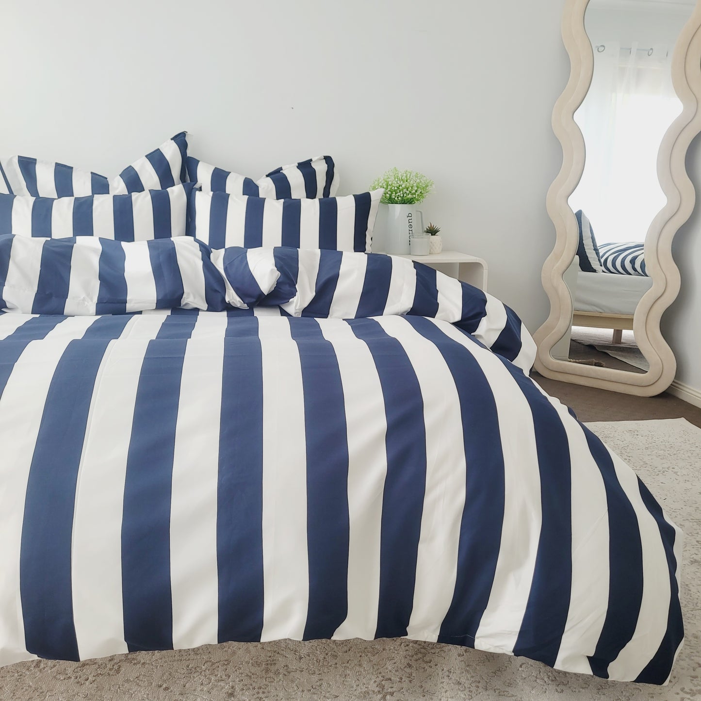 Navy Strix Microfiber Quilt Cover – Ultra-Soft & Luxury Bedding