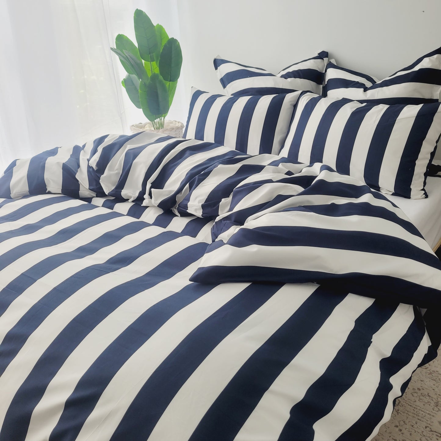 Navy Strix Microfiber Quilt Cover – Ultra-Soft & Luxury Bedding