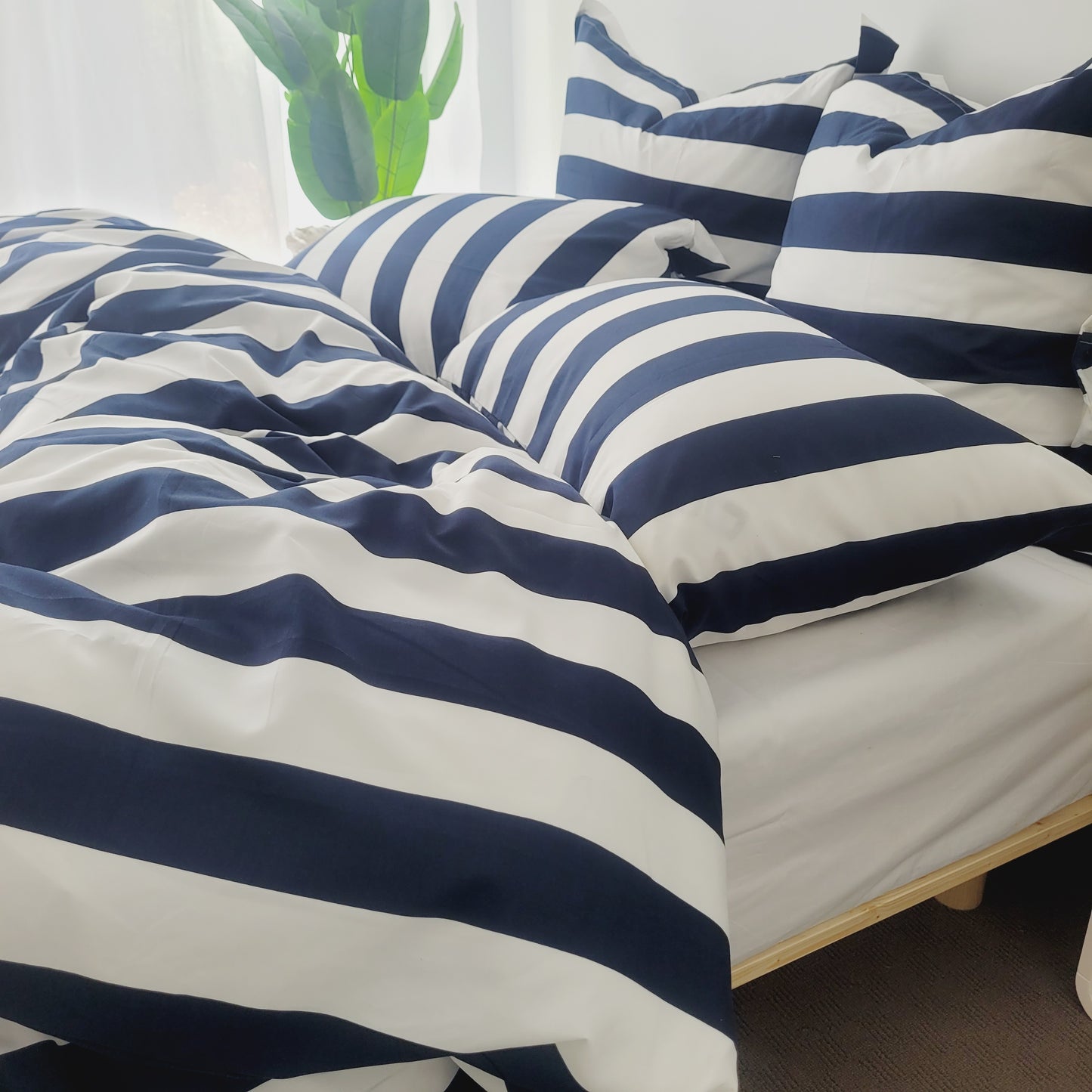 Navy Strix Microfiber Quilt Cover – Ultra-Soft & Luxury Bedding