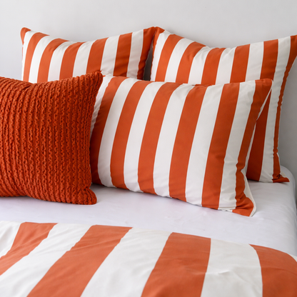 RUST STRIX European Pillowcase Pair