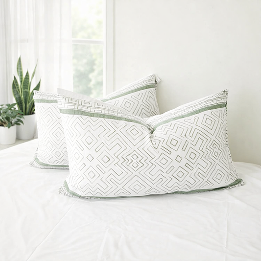 HAMPTON SAGE Pillowcase Pair