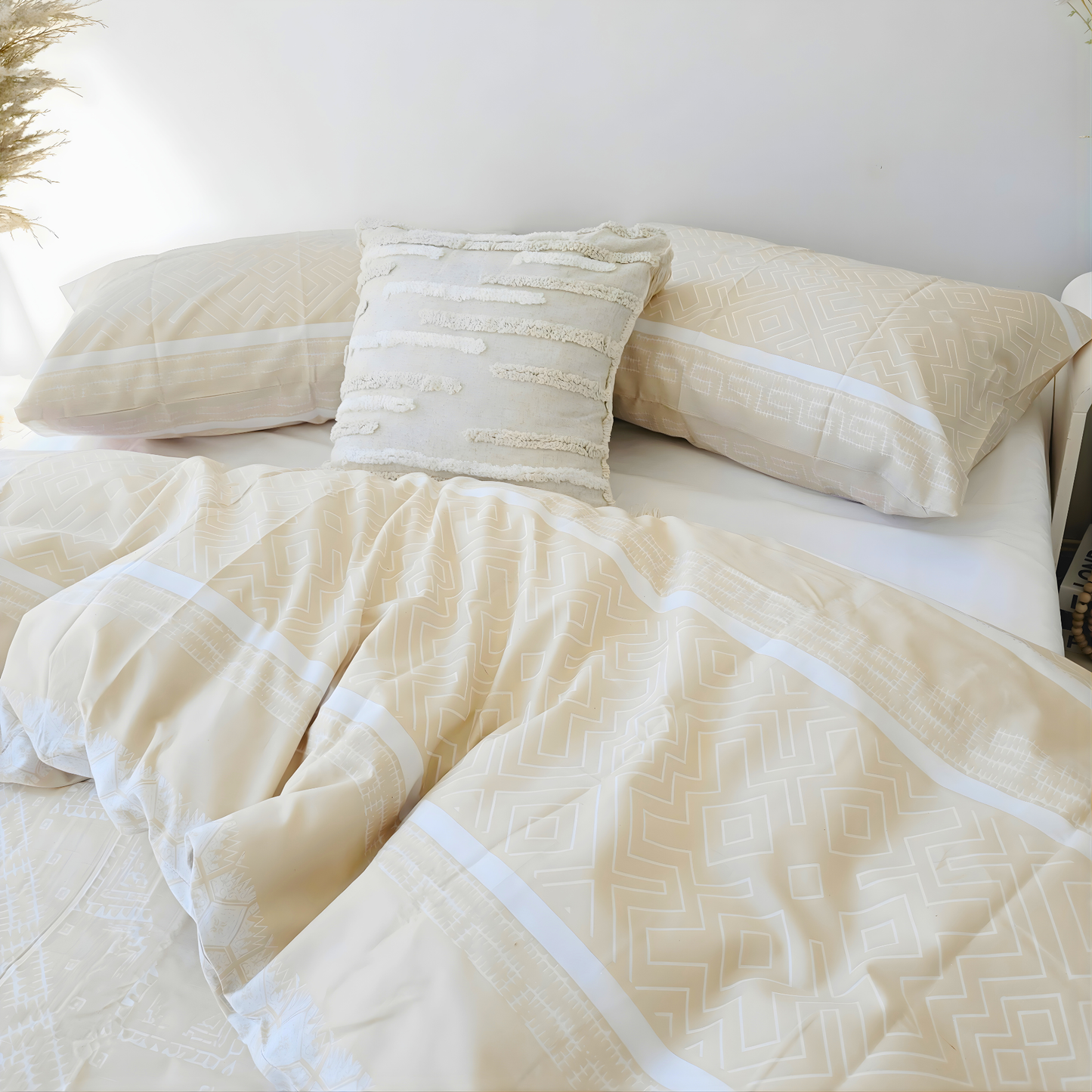 Hampton Beige-Lightweight Warmth with a Polished Look | Pure Cotton