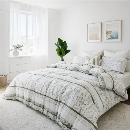 Hampton Sage-Lightweight Warmth with a Polished Look | Pure Cotton