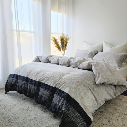 Skye-Eco Living Ultra Light Quilt Cover Set |Pure Cotton Percale