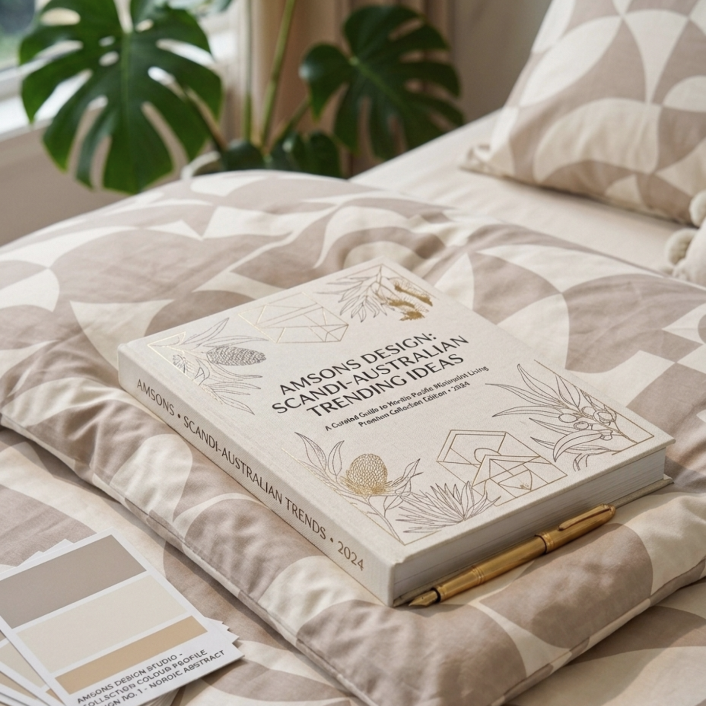 Scandi Beige Pure Cotton Quilt Cover Set