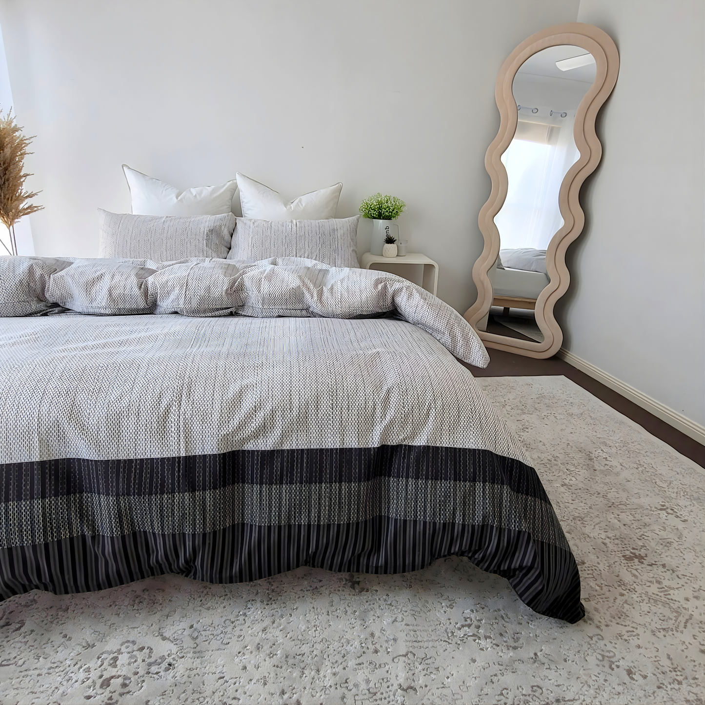 Skye-Eco Living Ultra Light Quilt Cover Set |Pure Cotton Percale