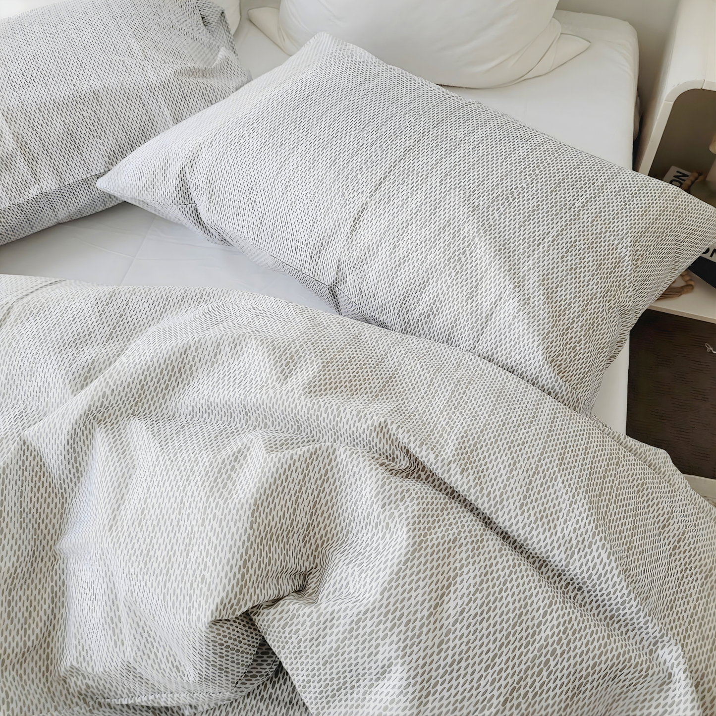 Skye-Eco Living Ultra Light Quilt Cover Set |Pure Cotton Percale