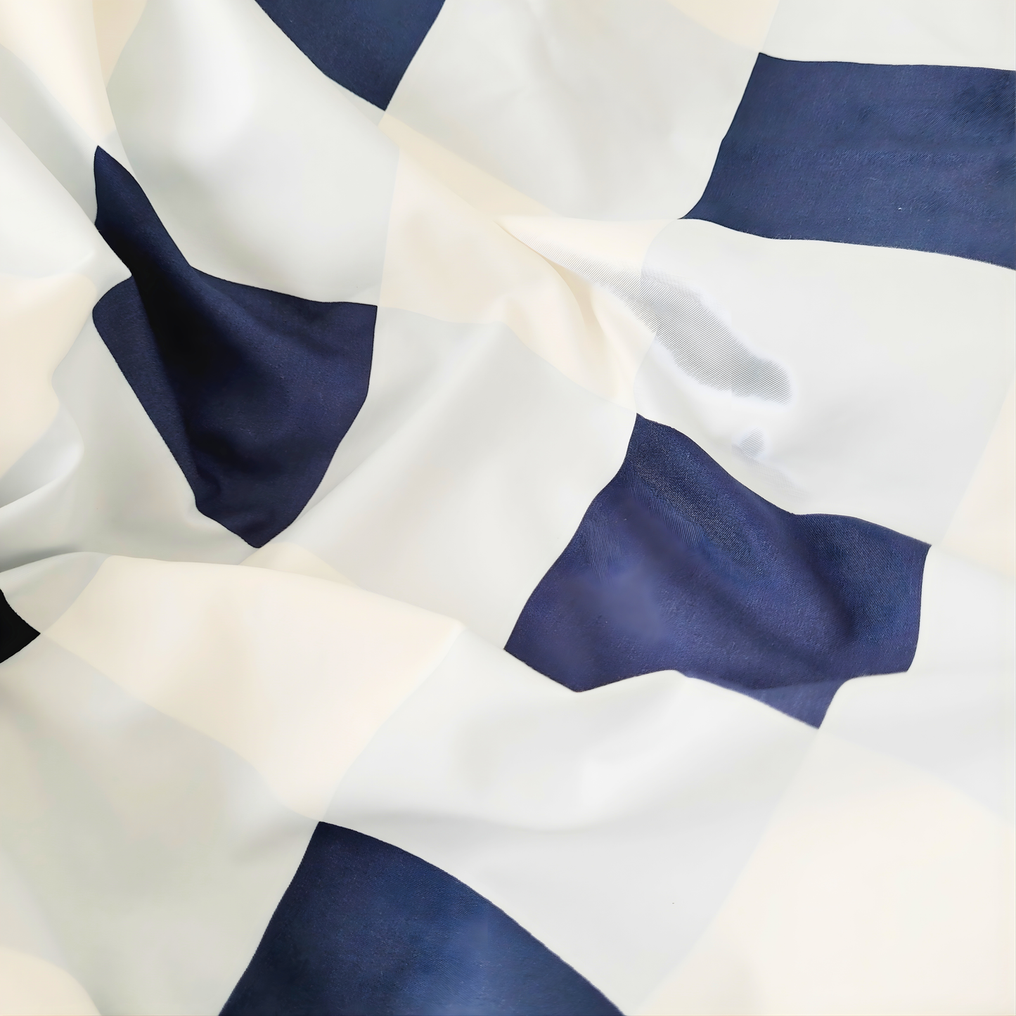 Navy Grid Quilt Cover Set |Ultra-Smooth Feel & Breathable Comfort