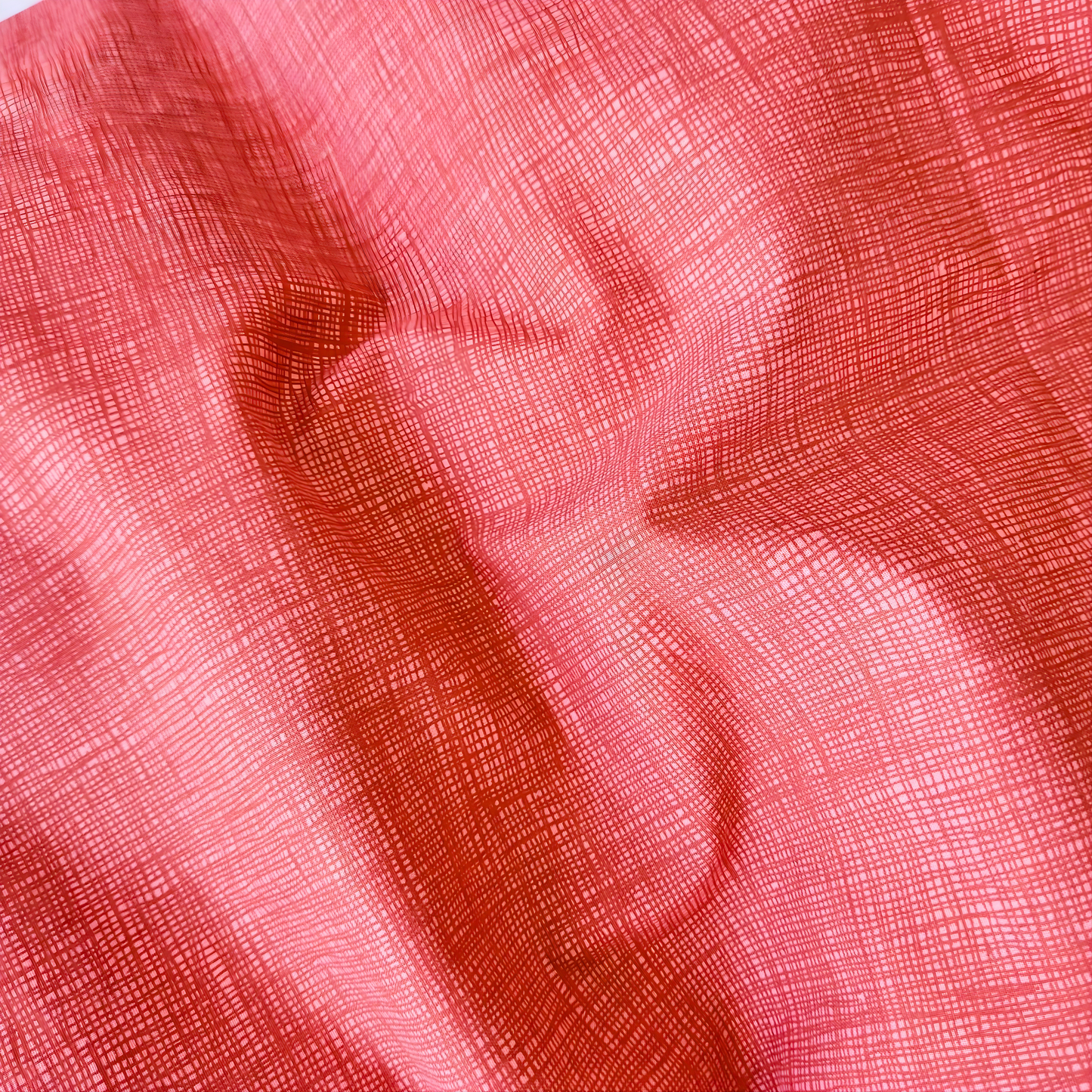 Coral Textured Print Quilt Cover Set - Pure Cotton with Ornate Patterns