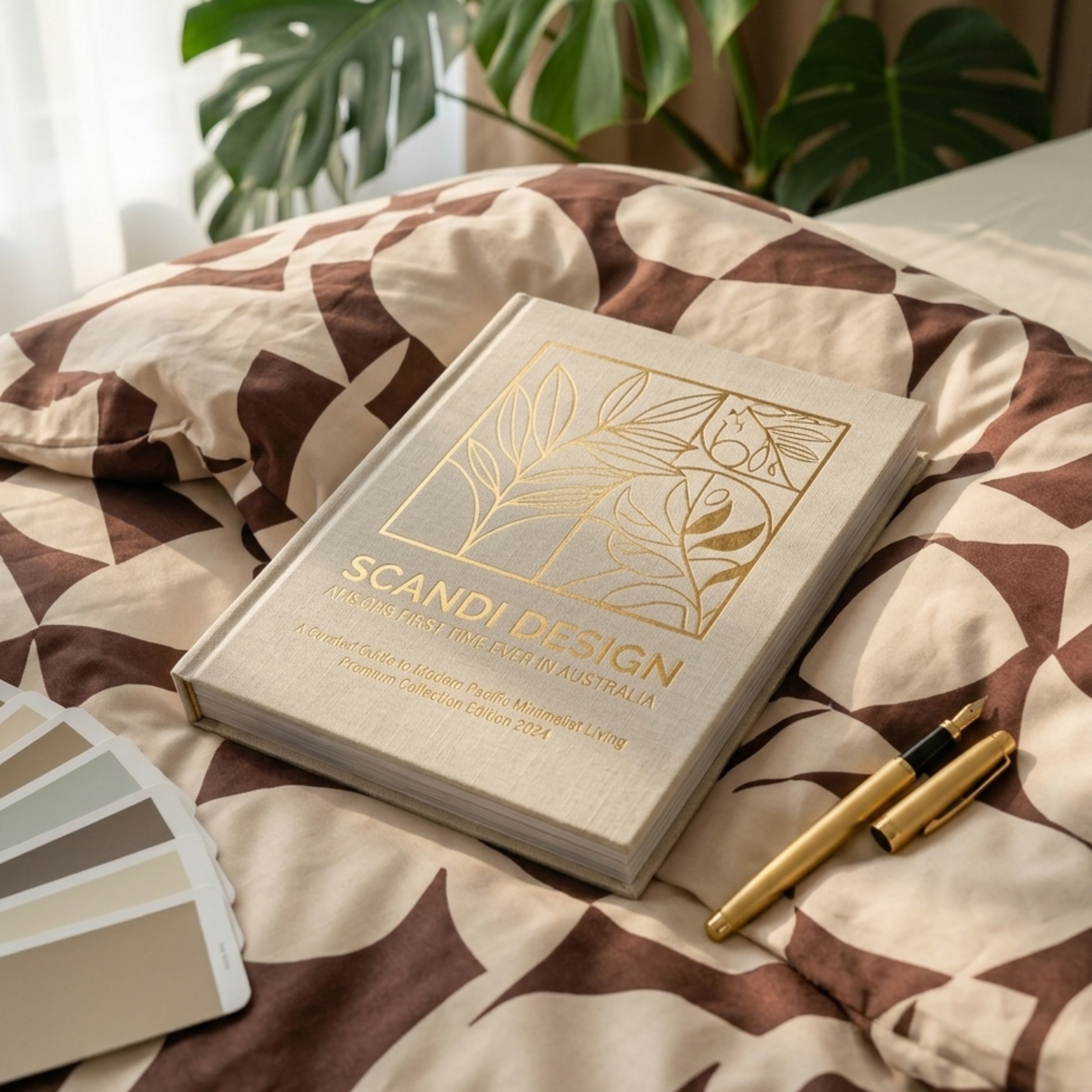 Scandi Taupe Pure Cotton Quilt Cover Set