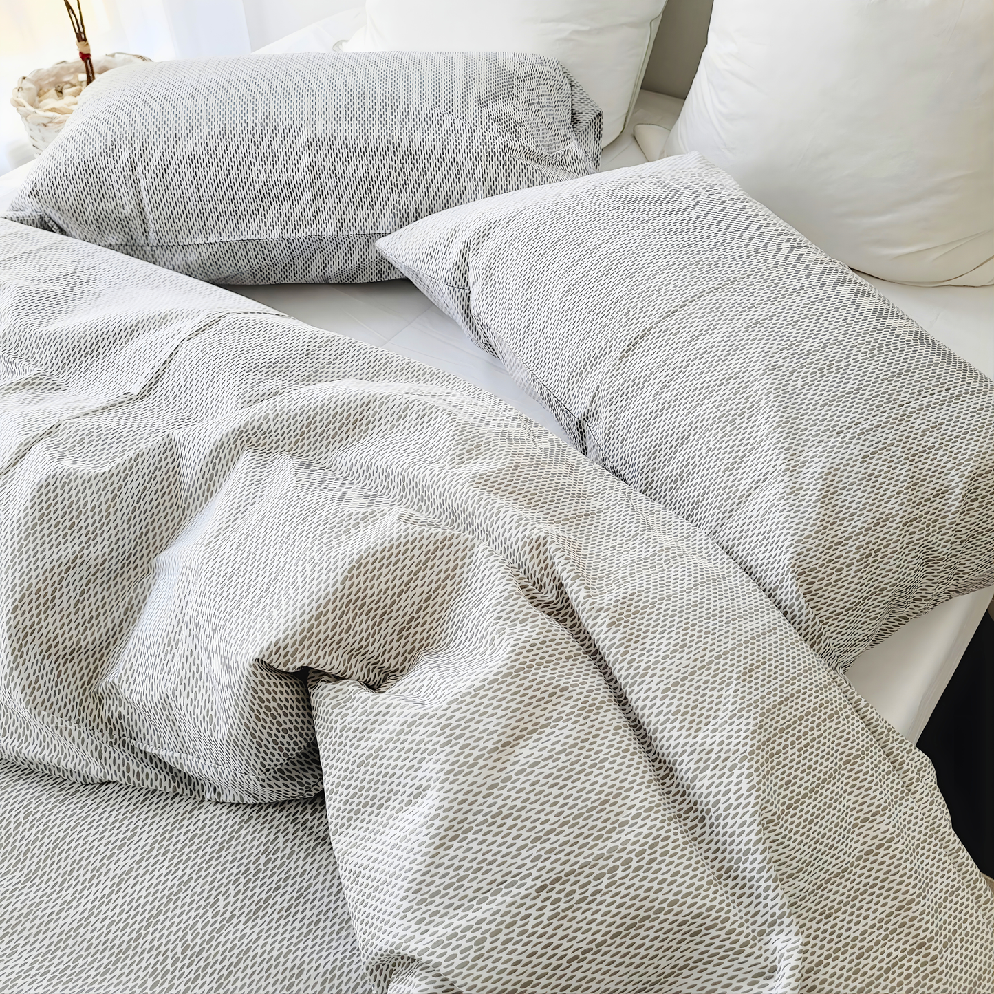 Skye-Eco Living Ultra Light Quilt Cover Set |Pure Cotton Percale