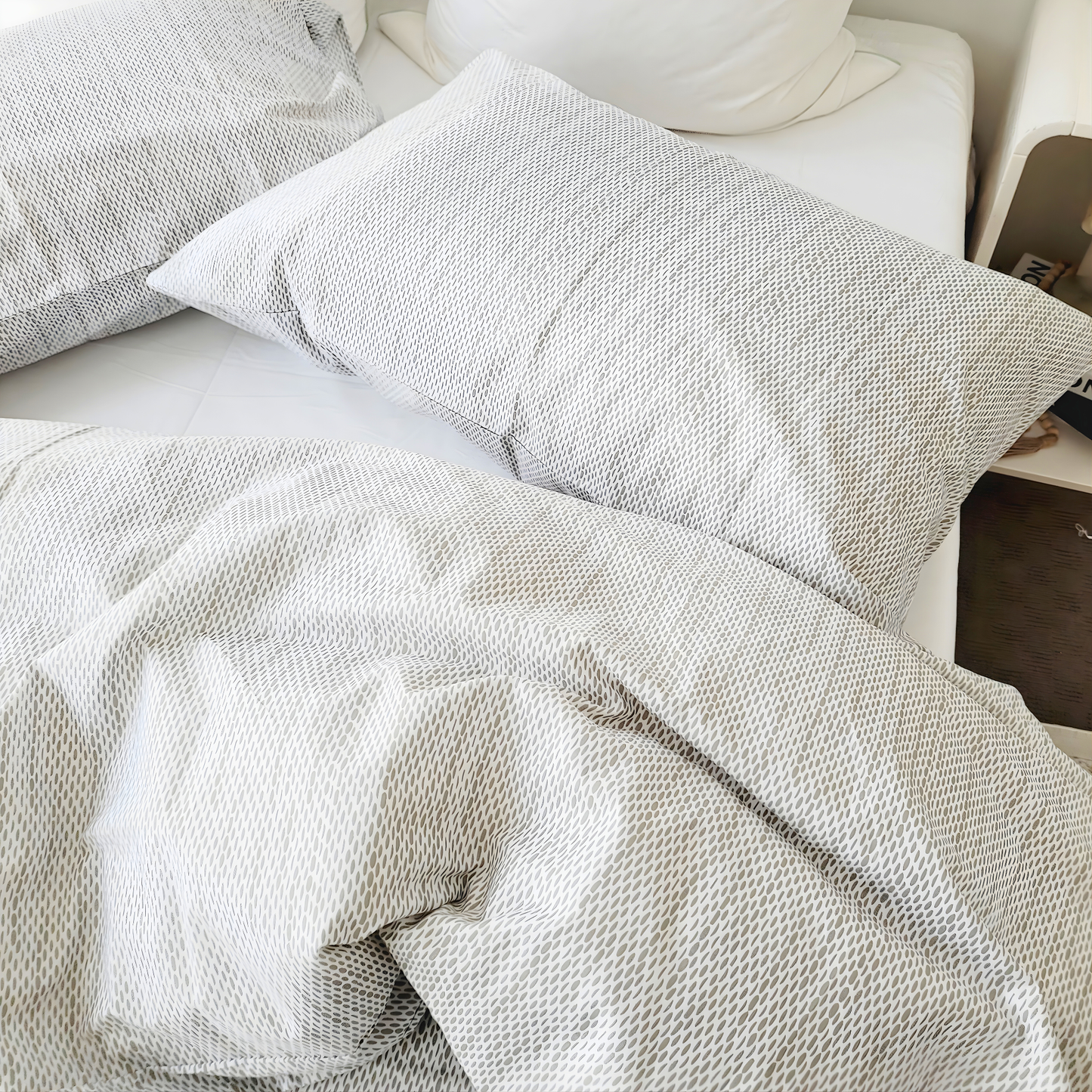 Skye-Eco Living Ultra Light Quilt Cover Set |Pure Cotton Percale