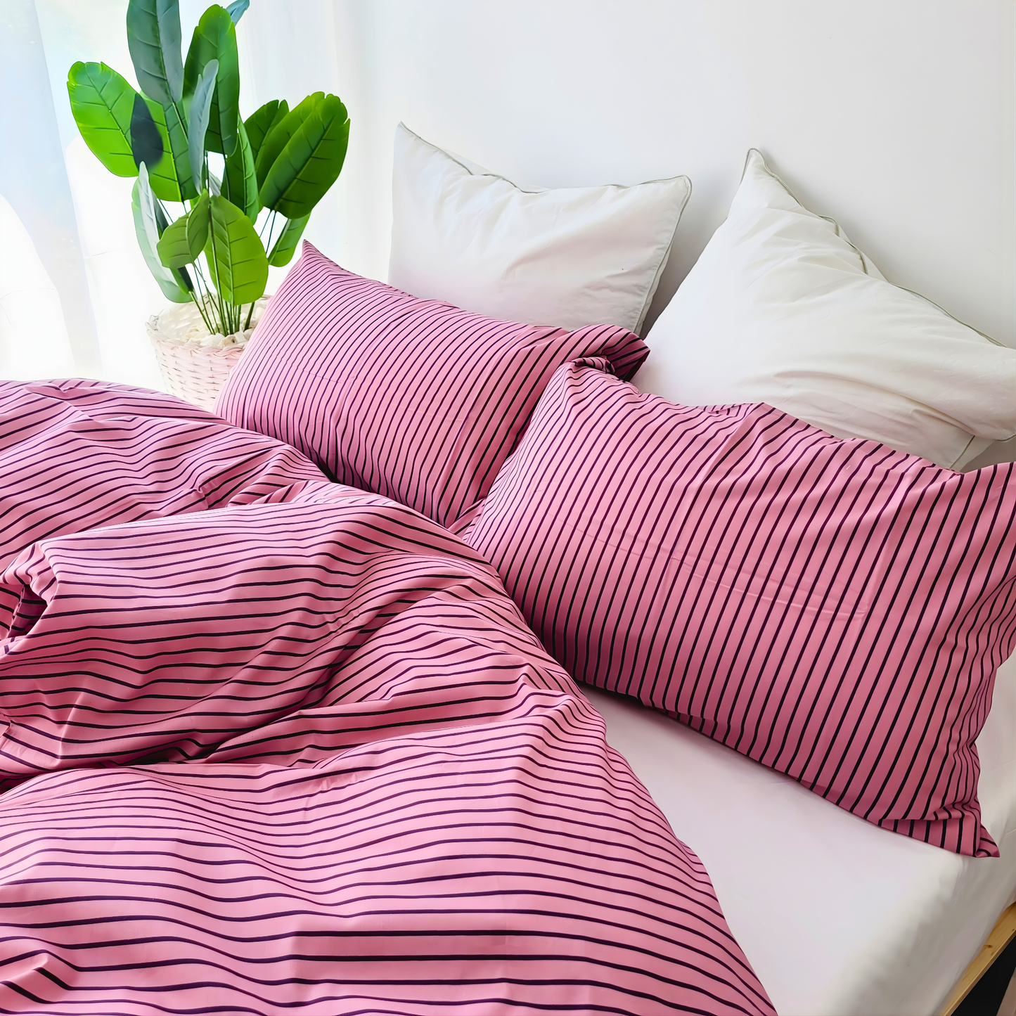 Alexa-Premium Quilt Cover Set |Soft & Breathable -Pure cotton percale.