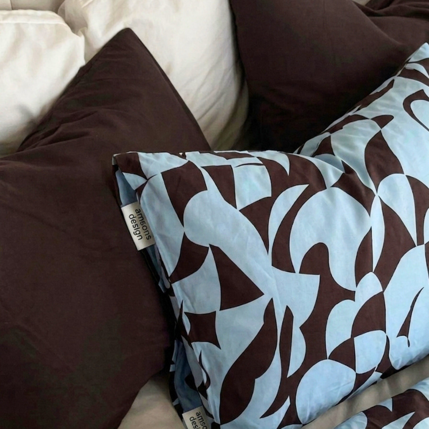 Scandi Aquafern Pure Cotton Bedding | Modern Bedroom Collection