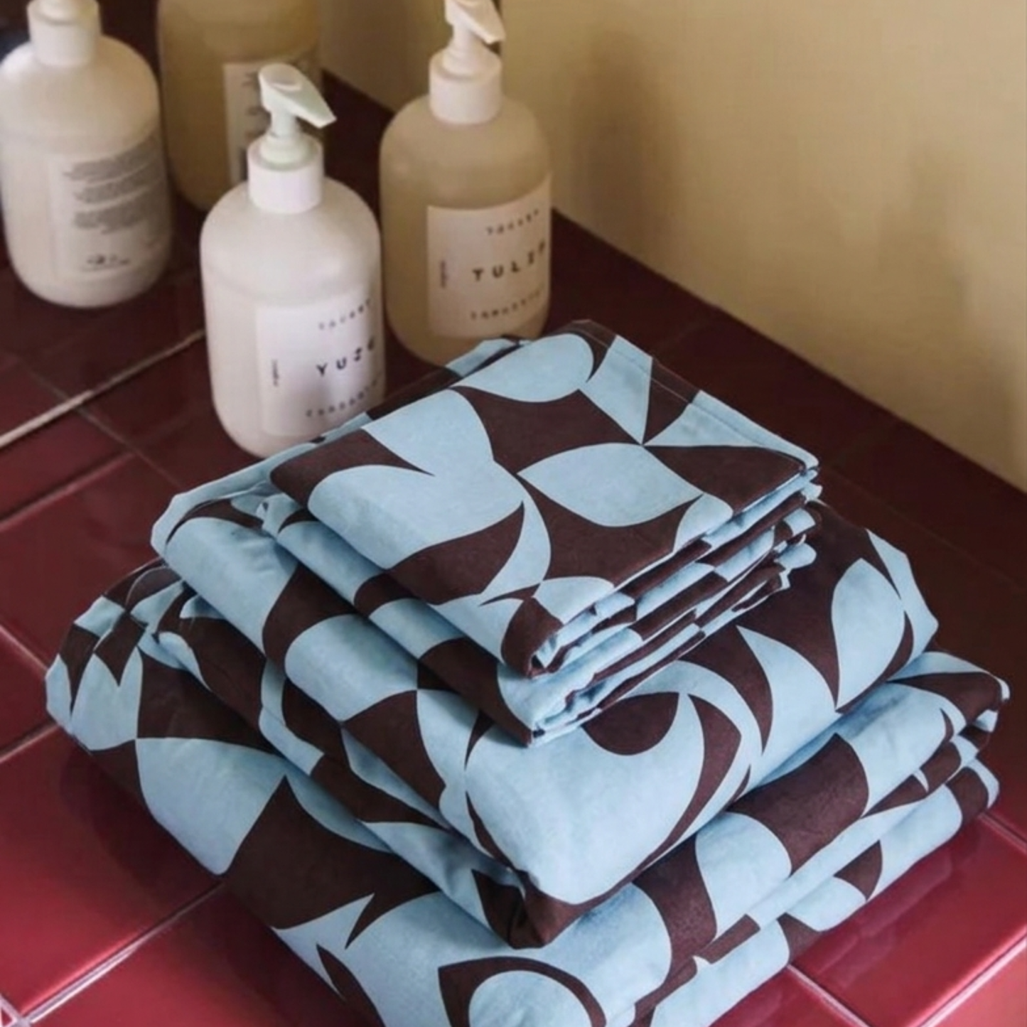 Scandi Aquafern Pure Cotton Bedding | Modern Bedroom Collection
