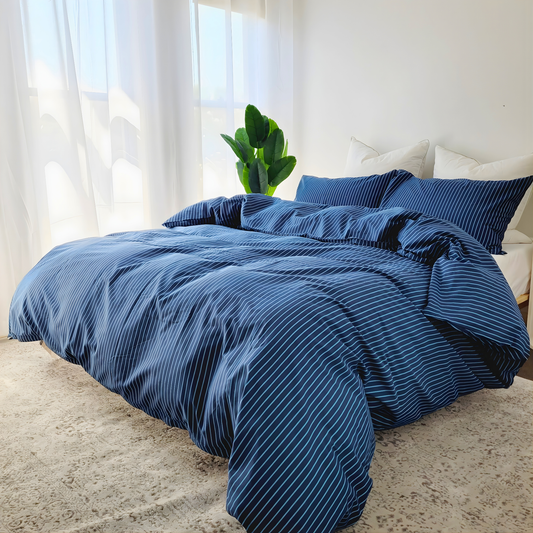 Abril -Pure  Cotton Percale Quilt Cover Set| Chemical-Free & Soft