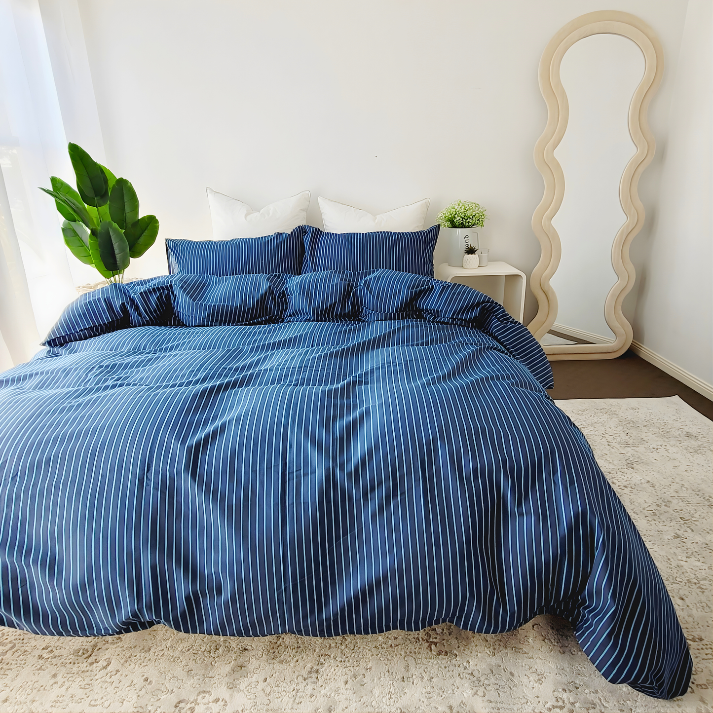 Abril -Pure  Cotton Percale Quilt Cover Set| Chemical-Free & Soft