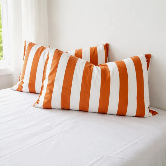 RUST STRIX Pillowcase Pair