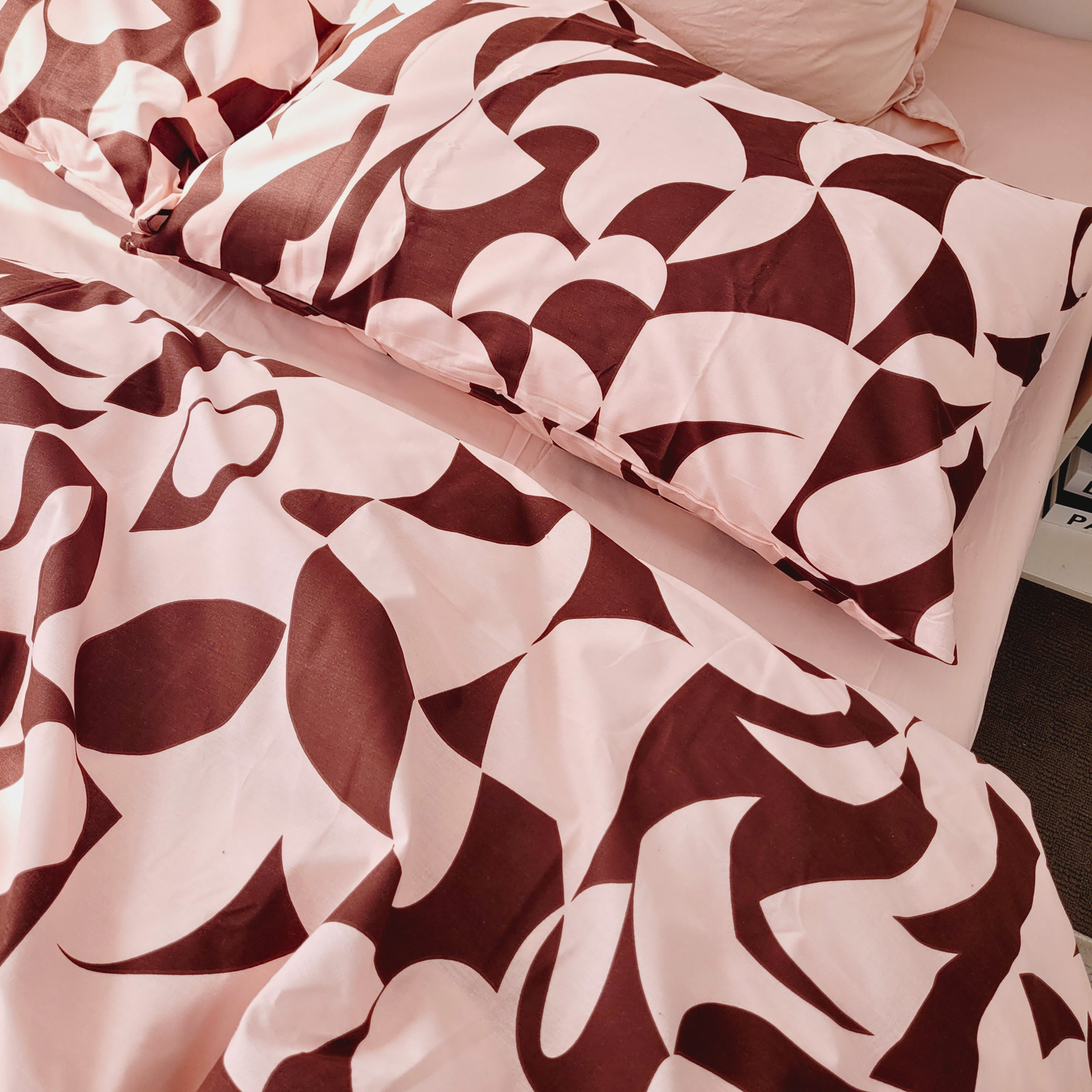 Scandi Rosewood Cotton Quilt Cover Set |Australian Home Décor