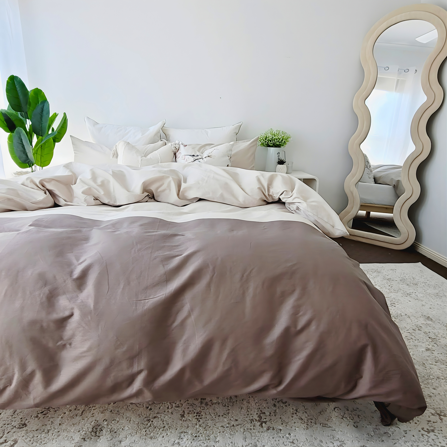 Milo-Pure  Cotton Percale Quilt Cover Set| Chemical-Free & Soft