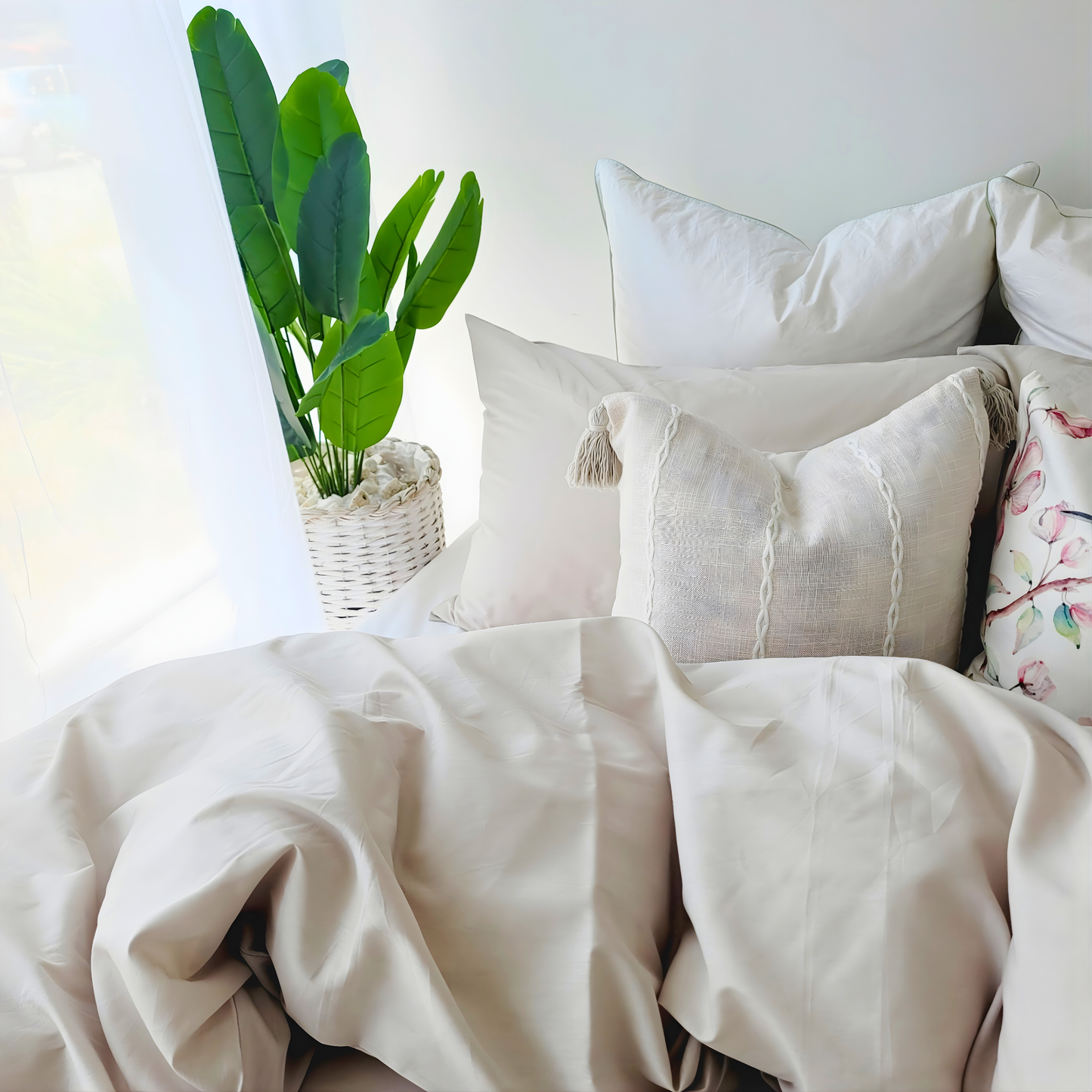 Milo-Pure  Cotton Percale Quilt Cover Set| Chemical-Free & Soft