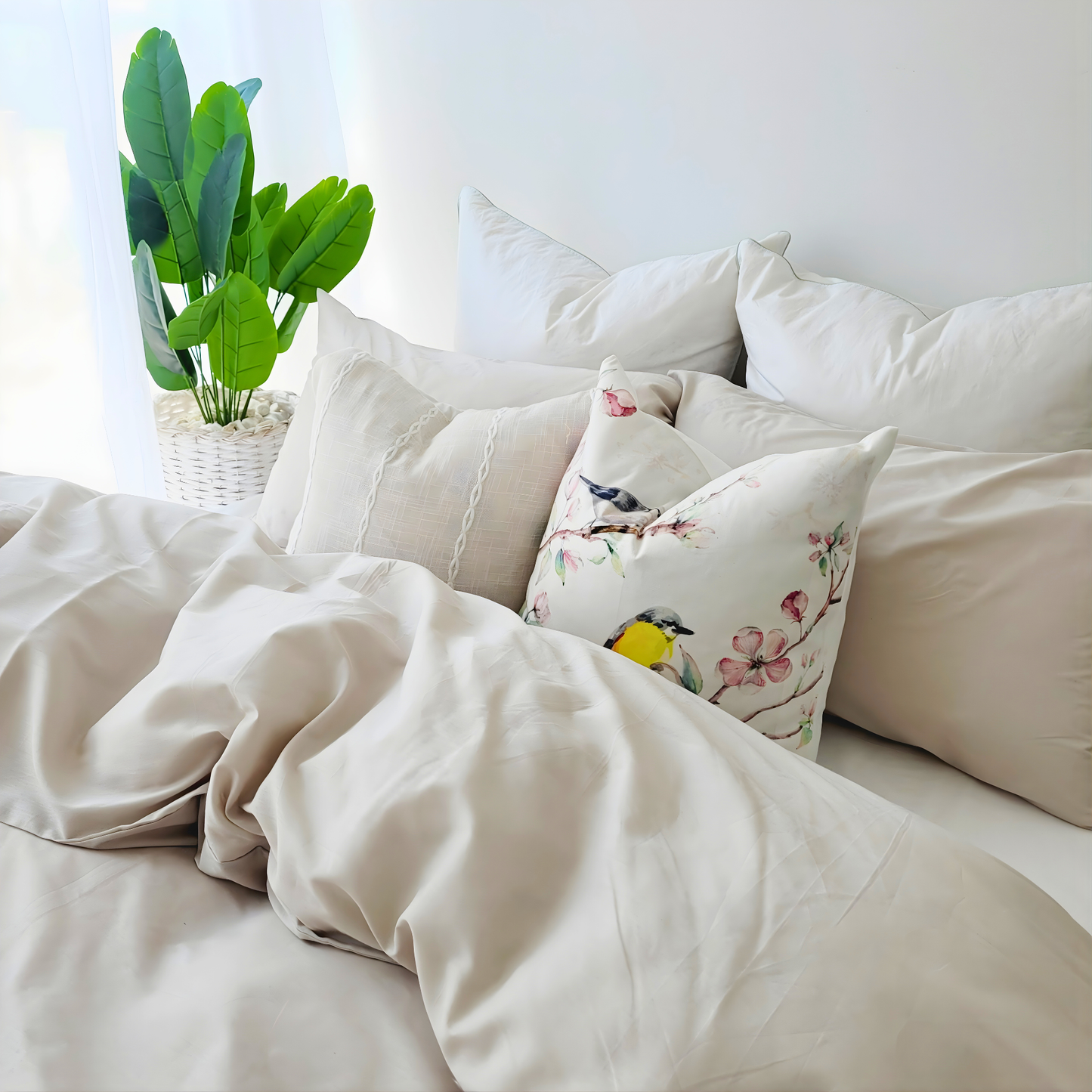 Milo-Pure  Cotton Percale Quilt Cover Set| Chemical-Free & Soft