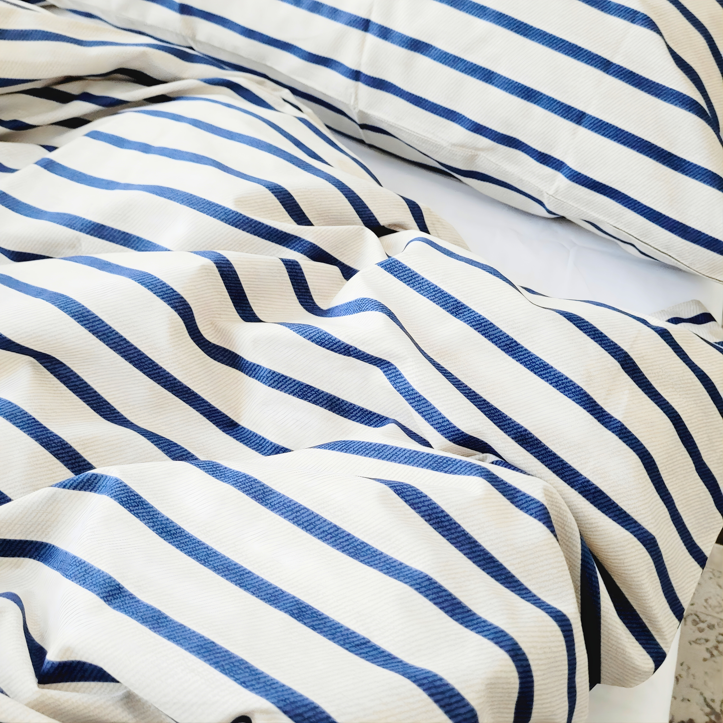 Ava Quilt Cover Set-Moisture-Wicking Fabric in Pure Cotton Percale