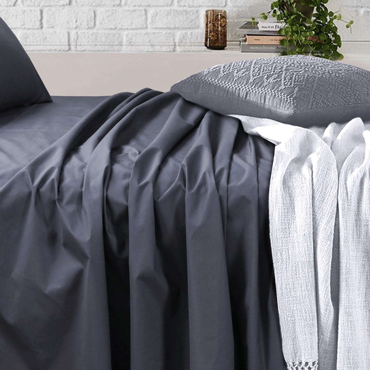 Sheet Set | Carbon Bed Sheet with Pillow Covers