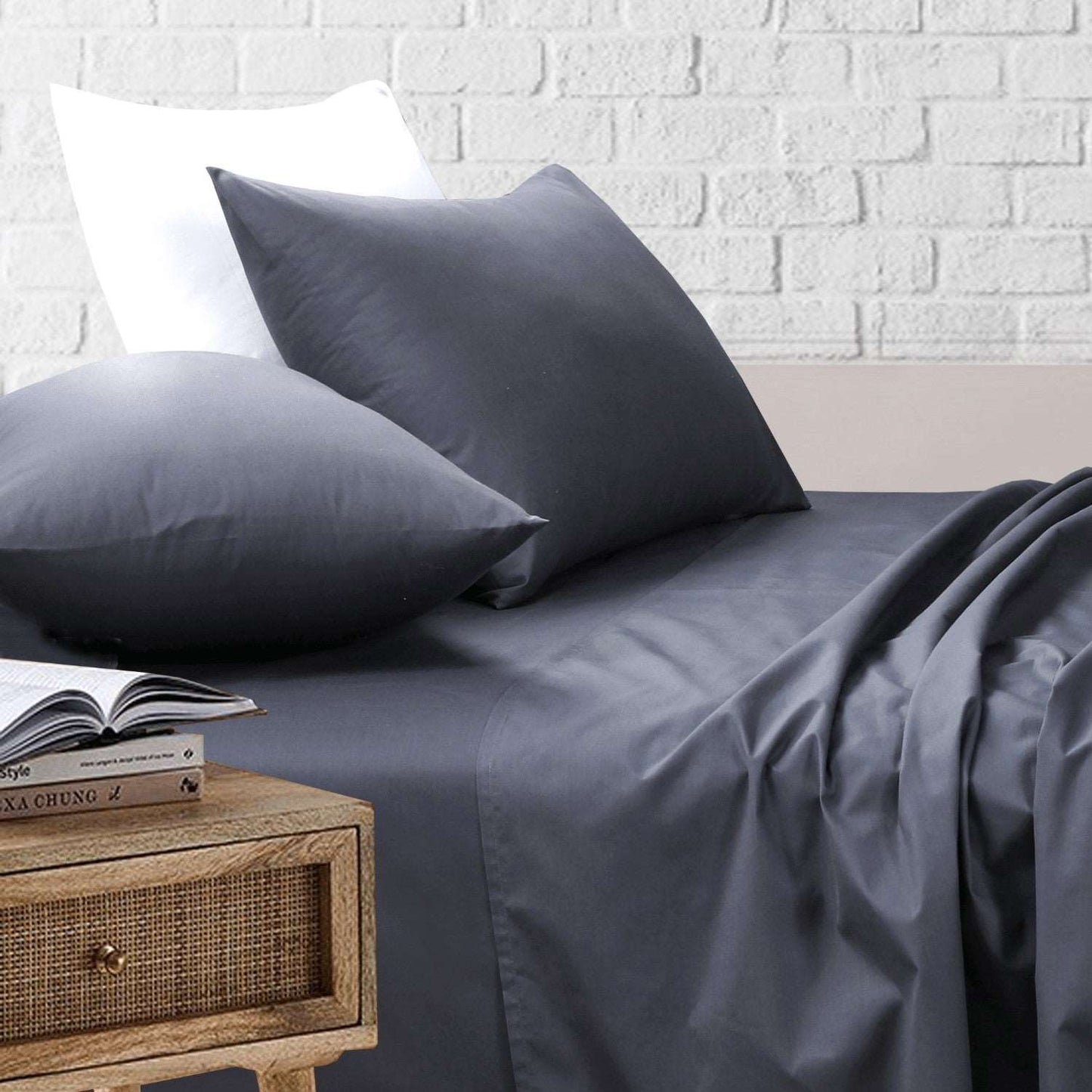Sheet Set | Carbon Bed Sheet with Pillow Covers