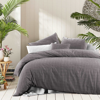 100 % Cotton Duvet Cover Textured Print | Fossil
