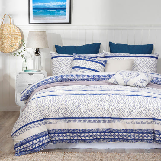 Island Serenity Quilt Cover Set– Lightweight Warmth with a Polished Look | Pure Cotton