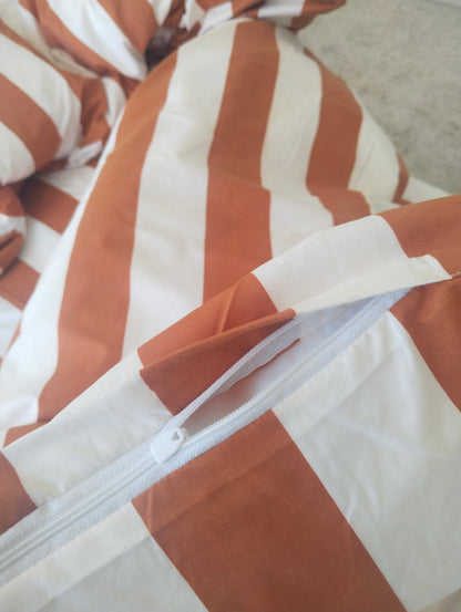 Rust Strix Microfiber Quilt Cover – Ultra-Soft & Luxury Bedding